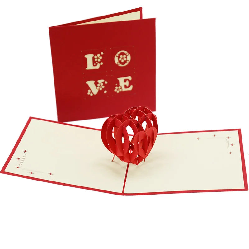 3D Pop-Up Love Card with Envelope – Handmade Greeting Card for Couples - Image 12