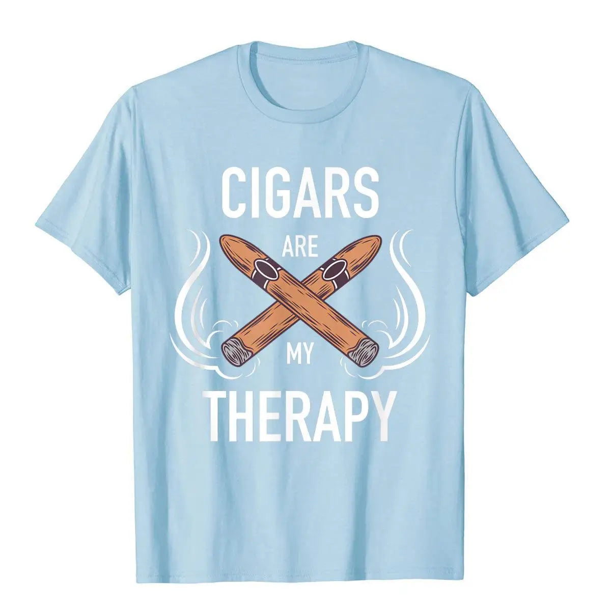 "Cigars Are My Therapy" T-Shirt – Funny Cigar Smoker Gift Tee for Men - Image 9