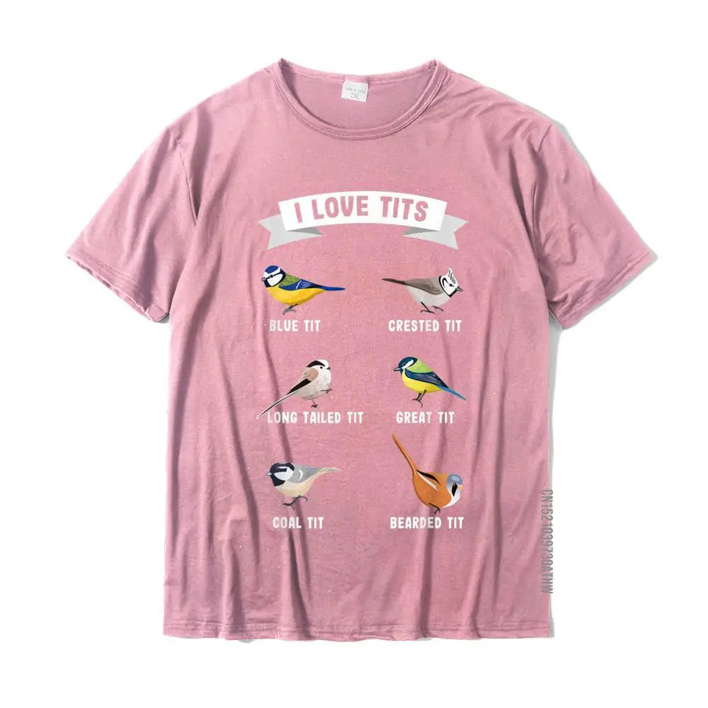I Love Tits! Funny Bird Watching T-Shirt – Humorous Tee for Ornithologists & Nature Lovers - Image 10