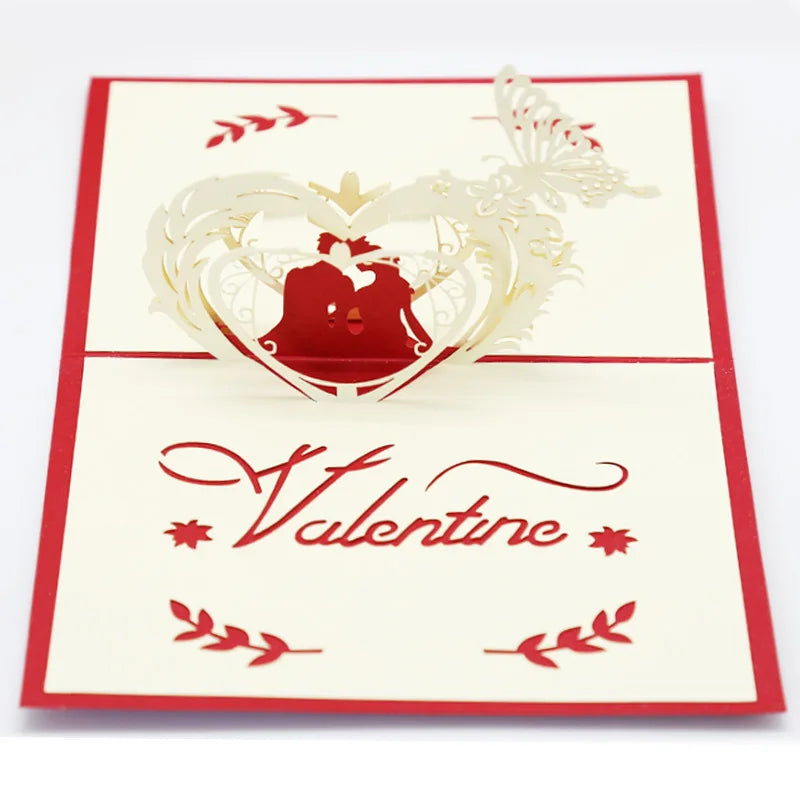 3D Pop-Up Love Card with Envelope – Handmade Greeting Card for Couples - Image 25