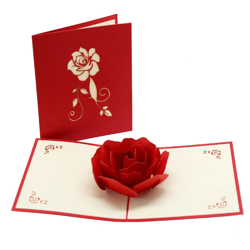 3D Pop-Up Love Card with Envelope – Handmade Greeting Card for Couples - Image 13