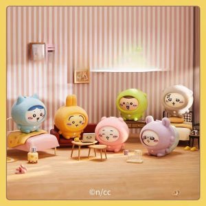 Chiikawa Pajama Series Interchangeable Face Keychain – Cute Cartoon Surprise Collectible Toy