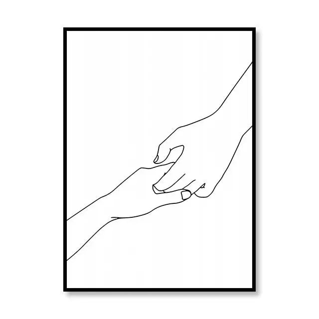 Scandinavian Style Canvas Poster – Nordic Simple Love Art Painting - Image 26