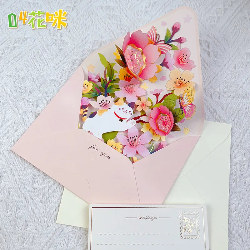 3D Flower Greeting Card Set – Romantic Cards for Birthdays, Christmas, Weddings & More - Image 10