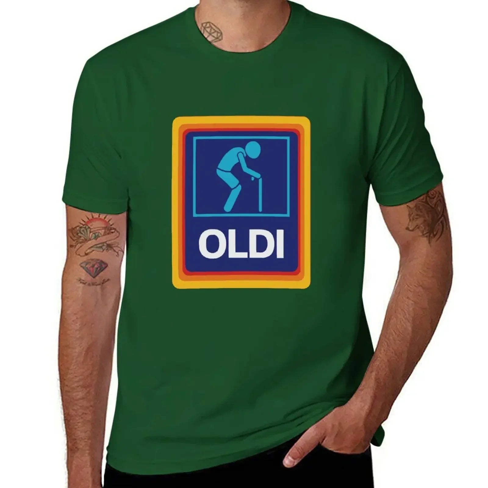 OLDI & ALDI Funny T-Shirt – Oversized Tee for Dad, Grandpa, Husband, or Boyfriend - Image 2