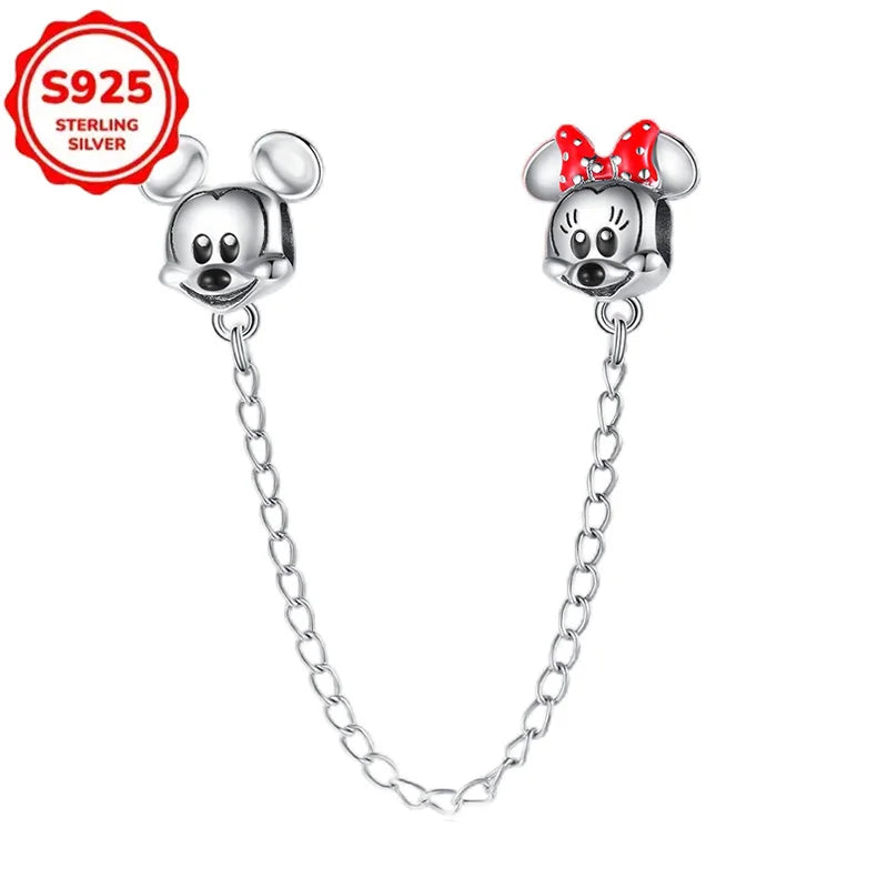 Disney 925 Sterling Silver Beads – Mickey, Stitch, Princess, Cinderella Charms for DIY Bracelets - Image 70