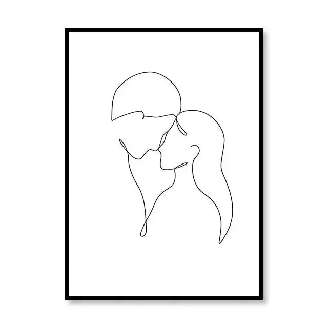 Scandinavian Style Canvas Poster – Nordic Simple Love Art Painting - Image 20
