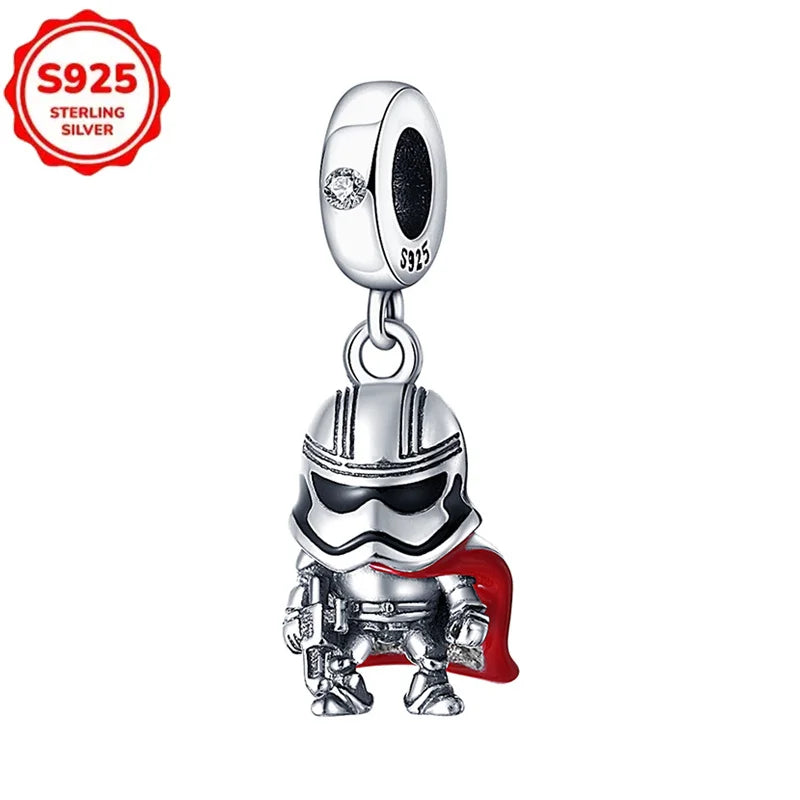 Disney 925 Sterling Silver Beads – Mickey, Stitch, Princess, Cinderella Charms for DIY Bracelets - Image 21