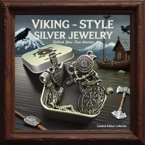 HNSP Viking Pendant Necklace – 316L Stainless Steel Chain for Men