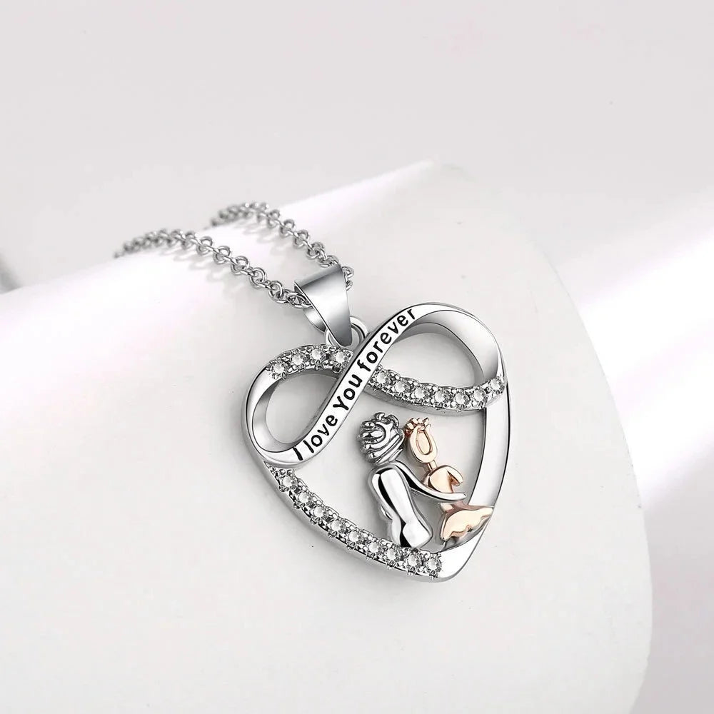 Trendy Hollow Heart Necklace – Unisex Love Pendant for BFF, Family & Party Gifts - Image 5