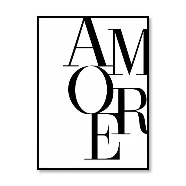 Scandinavian Style Canvas Poster – Nordic Simple Love Art Painting - Image 9