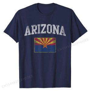 Arizona Flag Retro T-Shirt – Custom Cotton Tee for Men, Women & Kids