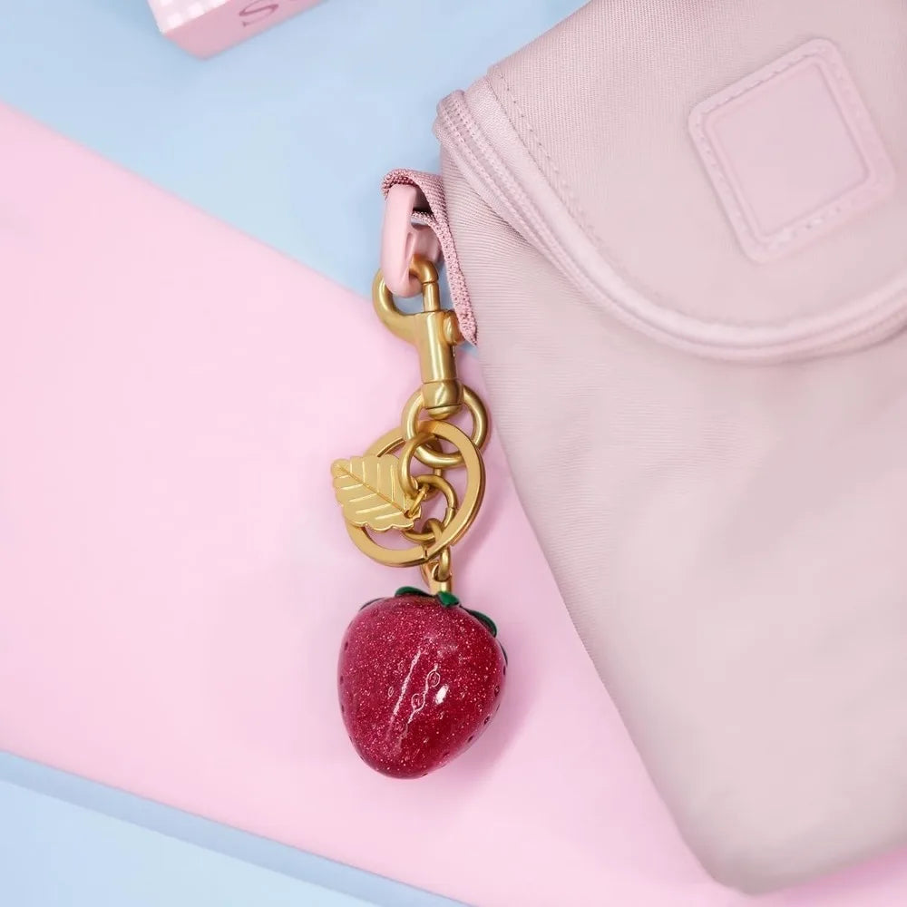 Cherry Keychain Bag Charm – Cute Fruit Accessory for Women & Girls - Image 2