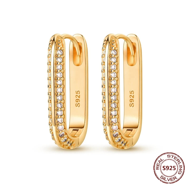 Rose Gold Star & Moon Hoop Earrings – 925 Sterling Silver Dangle Jewelry for Women - Image 8