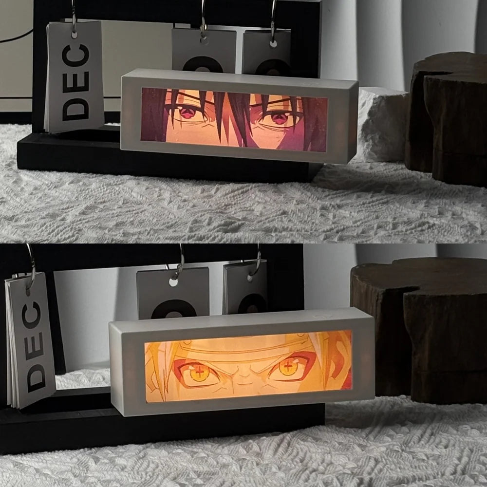 3D Anime Motion Night Light – LED Laser Engraved Lamp Box for Bedroom & Desk Decor - Image 21