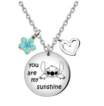 1 Pair Lilo & Stitch Pendant Necklaces – Kawaii Stainless Steel Couple Neck Chains - Image 20