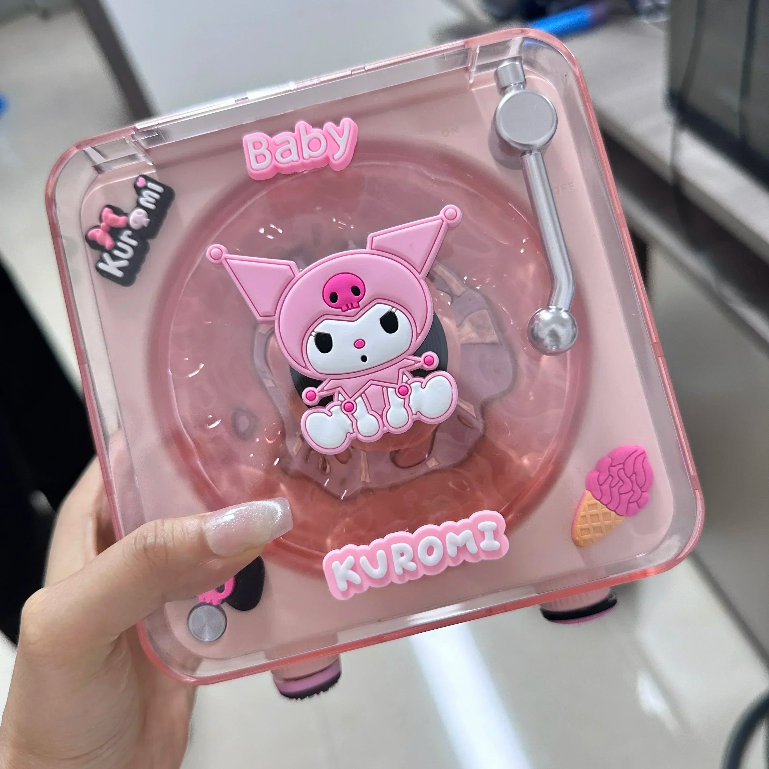 Hello Kitty DIY Retro Bluetooth Speaker – Kawaii White Noise Sleep Aid with RGB Light - Image 13
