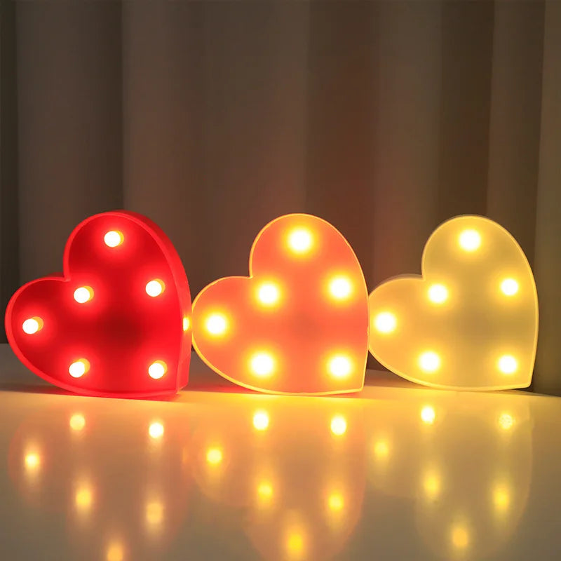 Love Heart LED Lamp – Romantic Night Light for Wedding, Birthday, Christmas & Valentine’s Day - Image 4