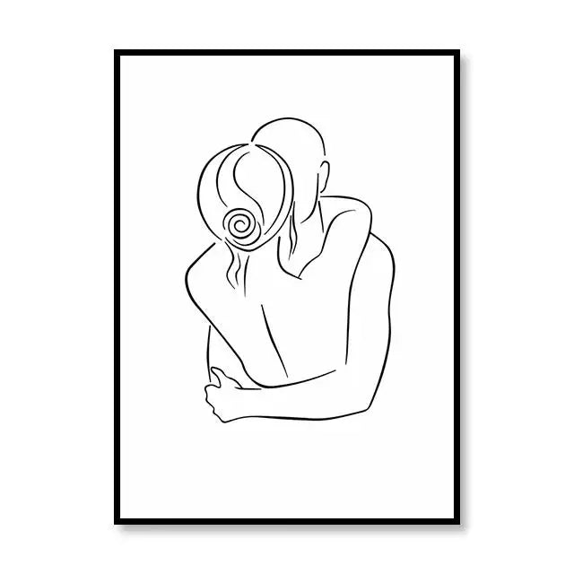 Scandinavian Style Canvas Poster – Nordic Simple Love Art Painting - Image 10