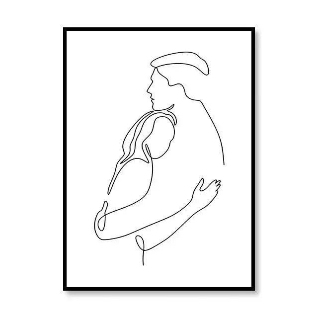 Scandinavian Style Canvas Poster – Nordic Simple Love Art Painting - Image 23