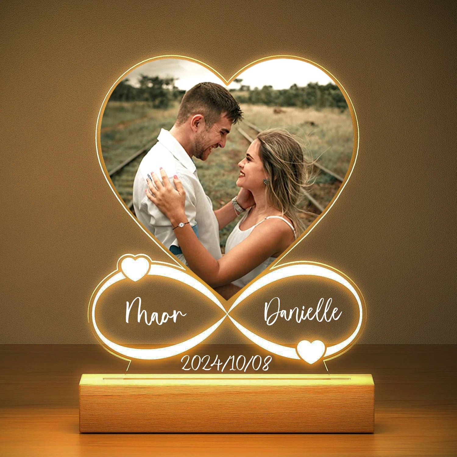 Custom Photo Love Frame – Personalized Acrylic Plaque Gift for Couples, Anniversary & Valentine’s Day - Image 5