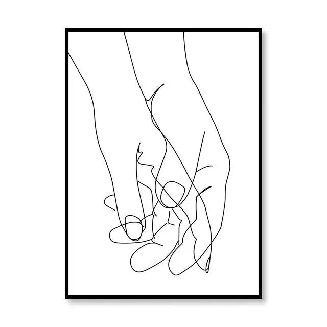 Scandinavian Style Canvas Poster – Nordic Simple Love Art Painting - Image 28