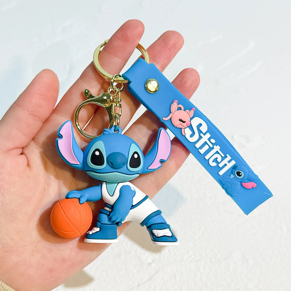 MINISO Romantic Stitch Earphone Bag Keychain – Cute Key Ring & Pendant Gift for Couples/Friends - Image 15