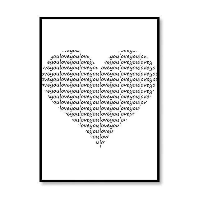 Scandinavian Style Canvas Poster – Nordic Simple Love Art Painting - Image 13