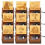 Hand-Cranked Wooden Theme Music Box