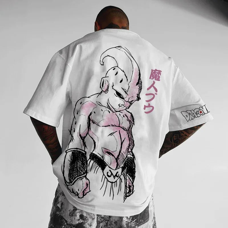 Dragon Ball Z Buu T-Shirt – Anime Print Cotton Short Sleeve Tee for Men & Youth - Image 3