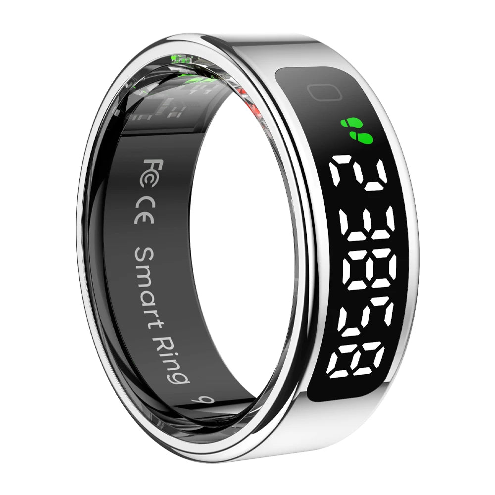 2025 COLMI R12 Smart Ring – Touchscreen Display, Wireless Charging & Health Monitoring - Image 7