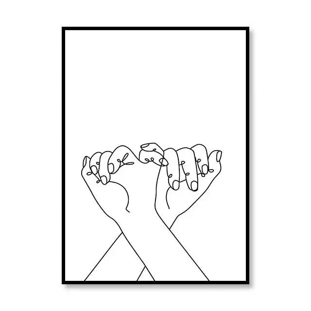 Scandinavian Style Canvas Poster – Nordic Simple Love Art Painting - Image 30