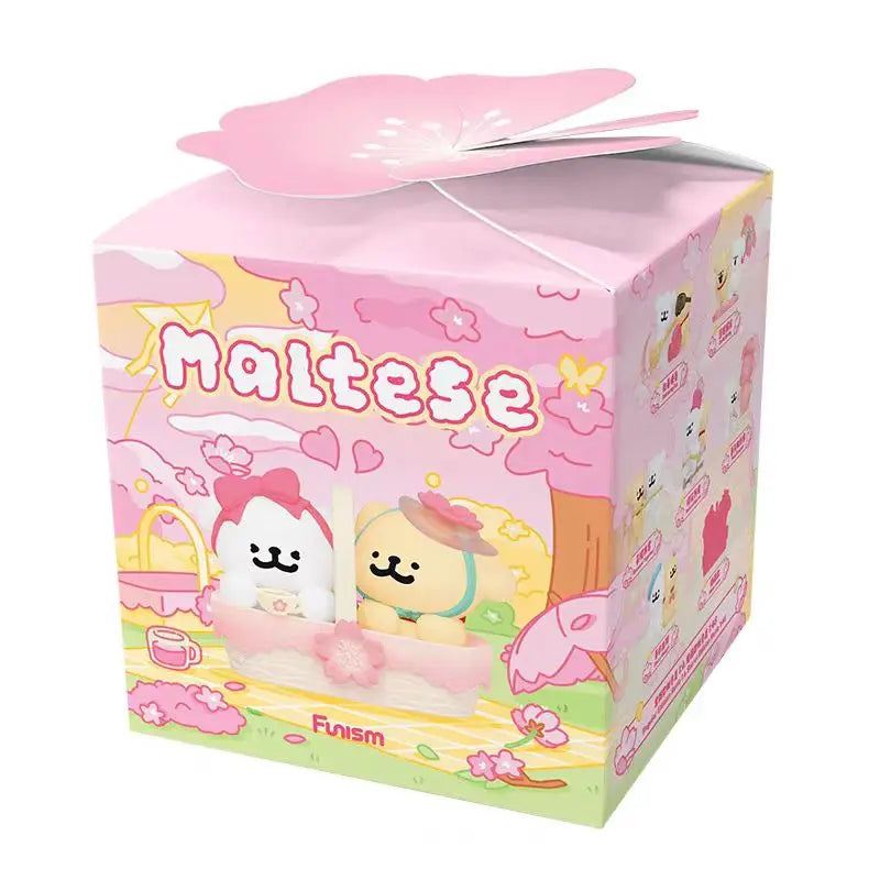 Maltese Joyful Spring Series Blind Box – Sakura Puppy Mystery Doll Collectible Toy - Image 12