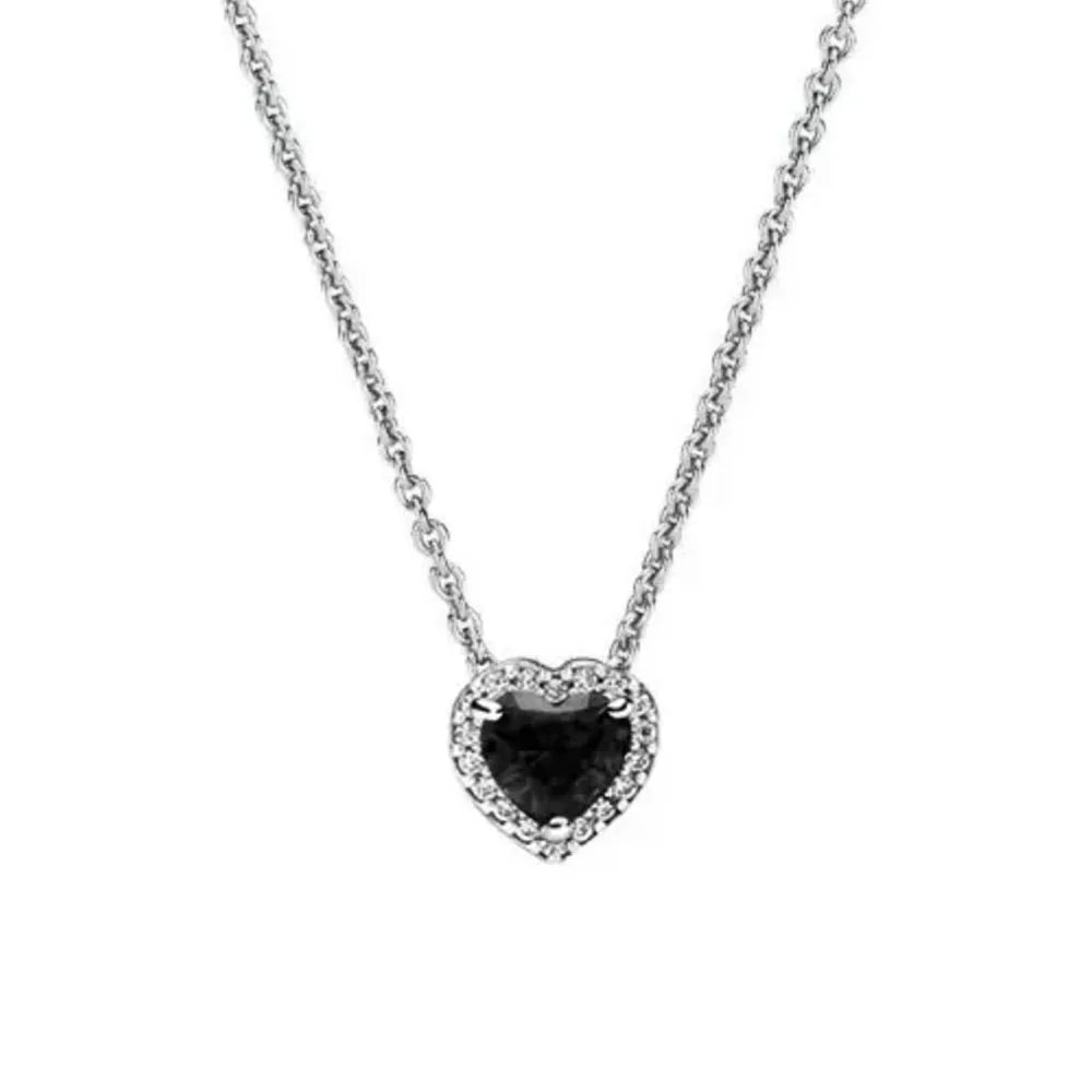 New Fine Red Love Heart Necklace – 925 Silver-Plated with Shining Zircon Bow - Image 15