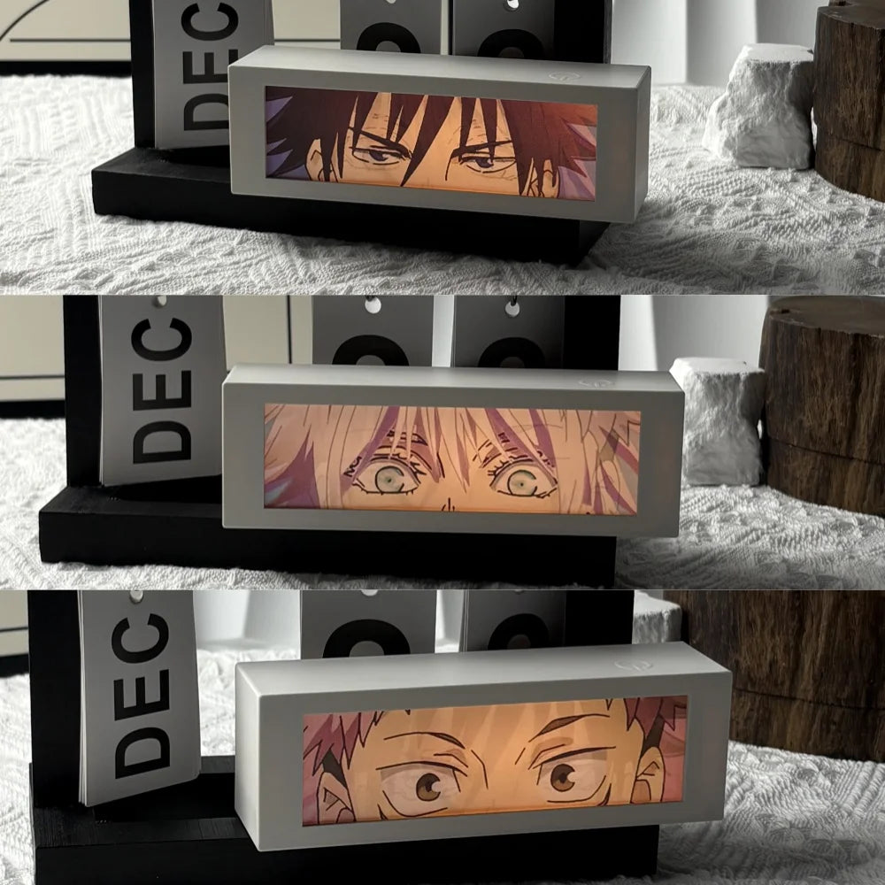 3D Anime Motion Night Light – LED Laser Engraved Lamp Box for Bedroom & Desk Decor - Image 25