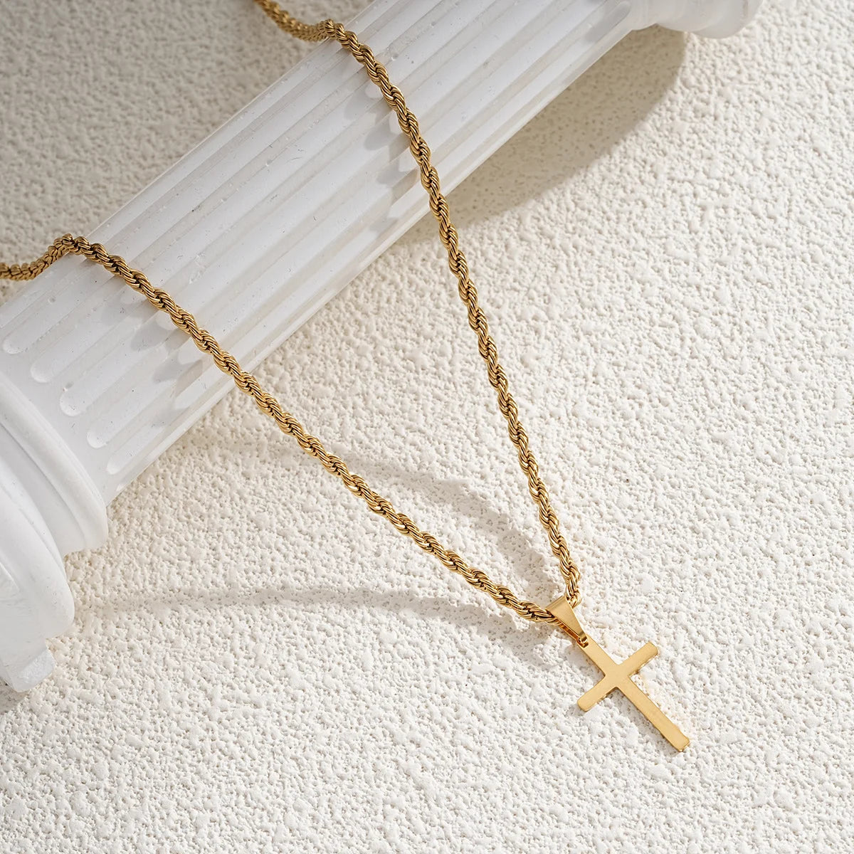 New Stainless Steel Cross Pendant Necklace - Image 2