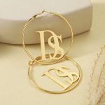 Custom Letter Earrings – Personalized Name Hoop Earrings for Women