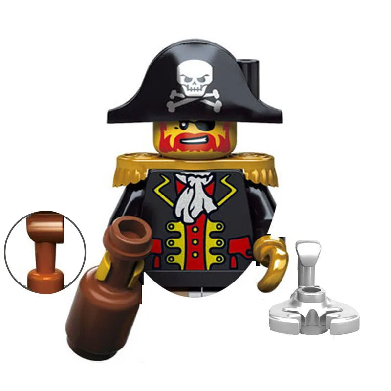 Pirates of the Caribbean Building Blocks Set – Mermaid Princess, Syrena, Sailor, Barbosa & Imperial Navy Figures - Image 15