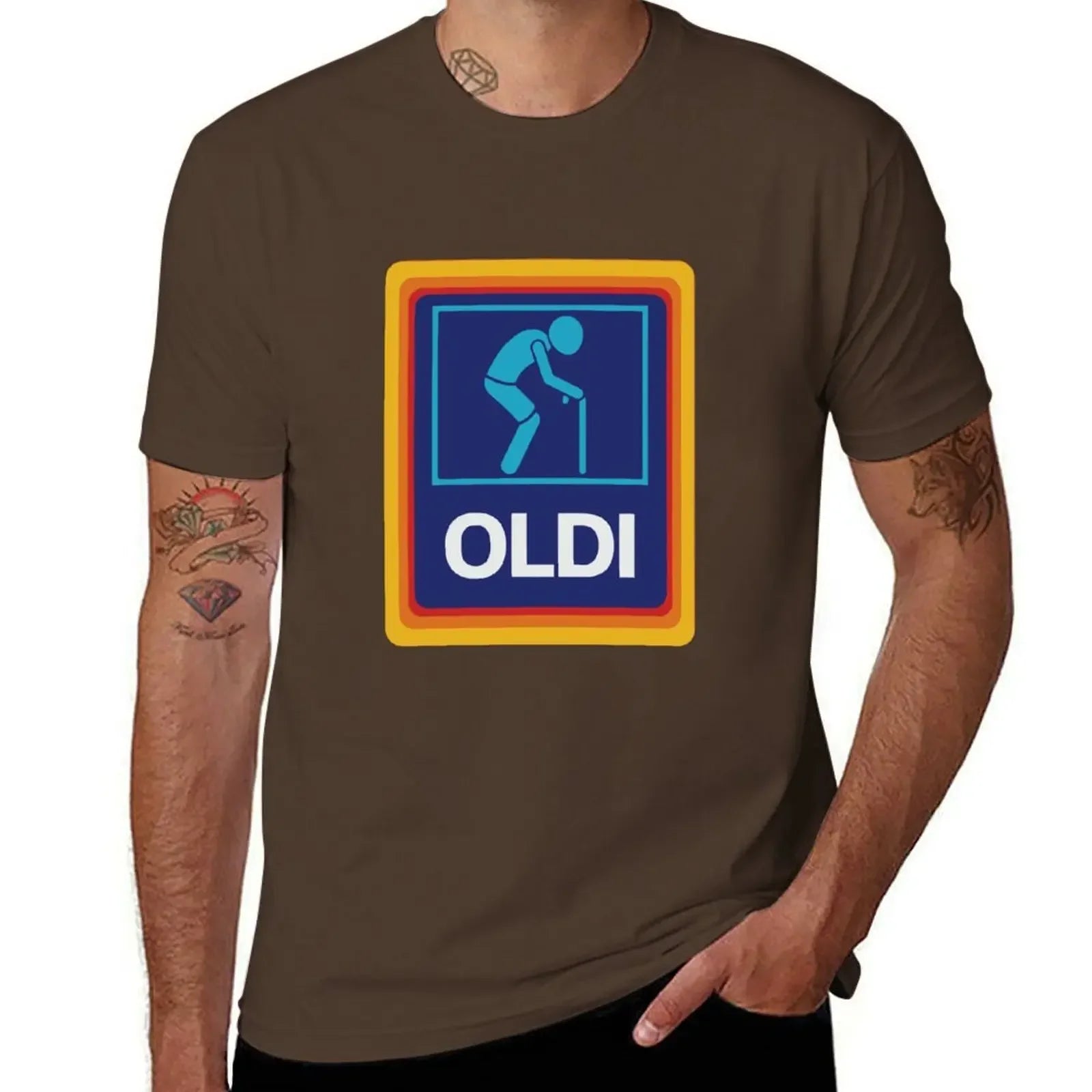 OLDI & ALDI Funny T-Shirt – Oversized Tee for Dad, Grandpa, Husband, or Boyfriend - Image 12