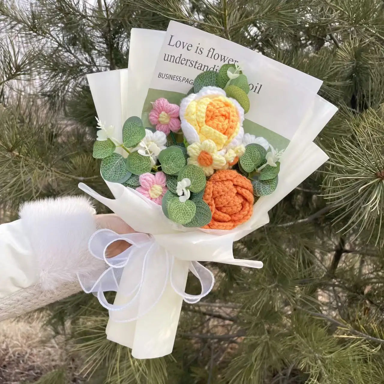 Finished Knitted Sunflower Bouquet – Handmade Crochet Flower Gift for Valentine’s, Mother’s Day, Birthday & Graduation - Image 17