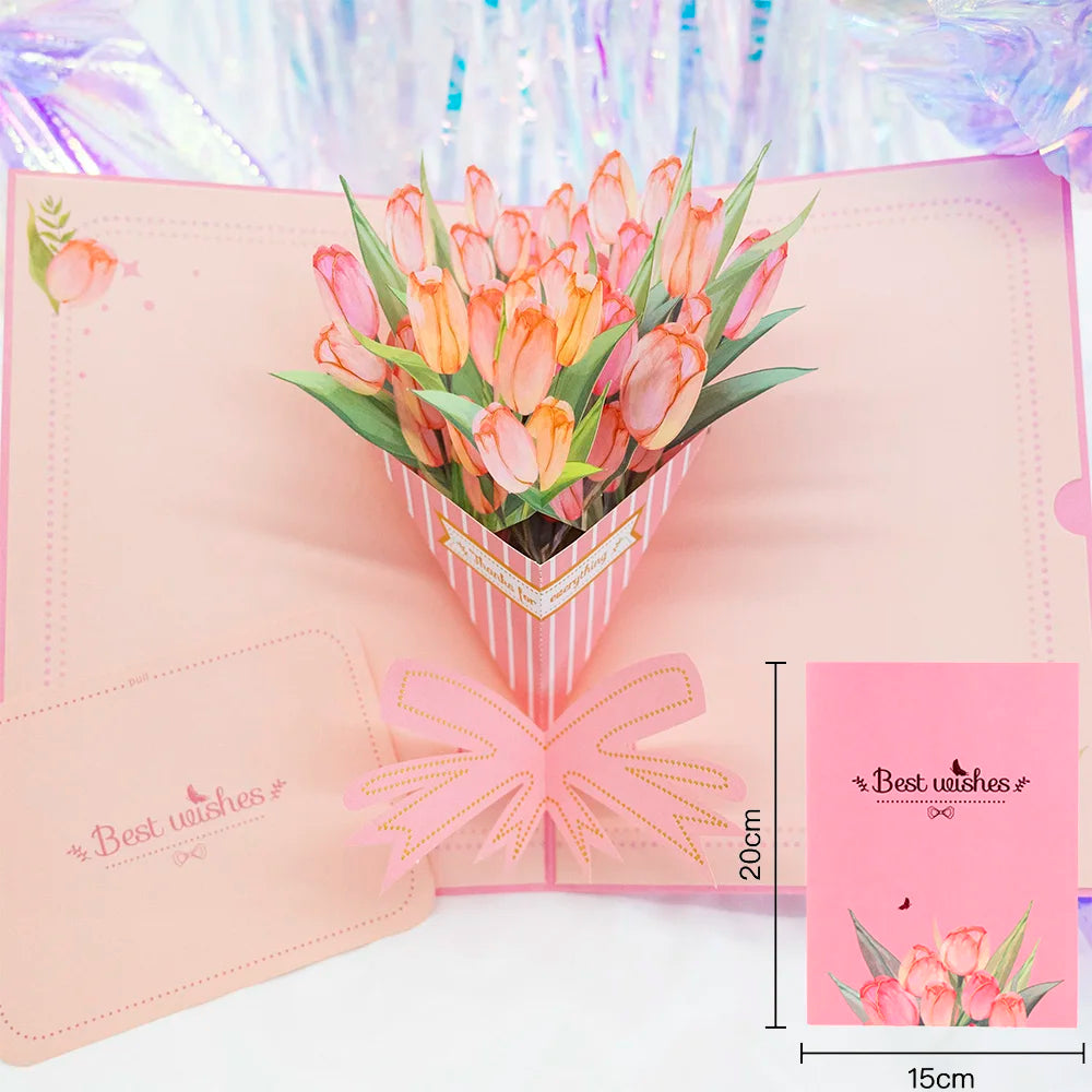 3D Pop-Up Flower Greeting Cards – Handmade Cards for All Occasions - Image 8
