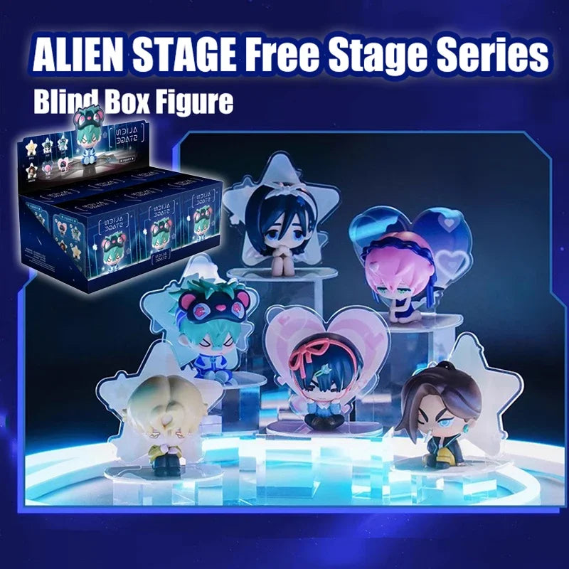 6PCS Blind Box Alien Stage Free Stage Series – 2D Animation Collectible Model Dolls - Image 2