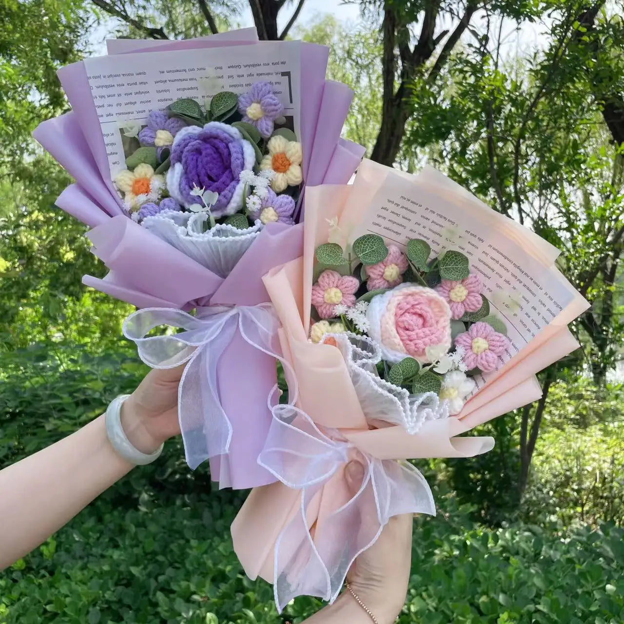 Finished Knitted Sunflower Bouquet – Handmade Crochet Flower Gift for Valentine’s, Mother’s Day, Birthday & Graduation - Image 5