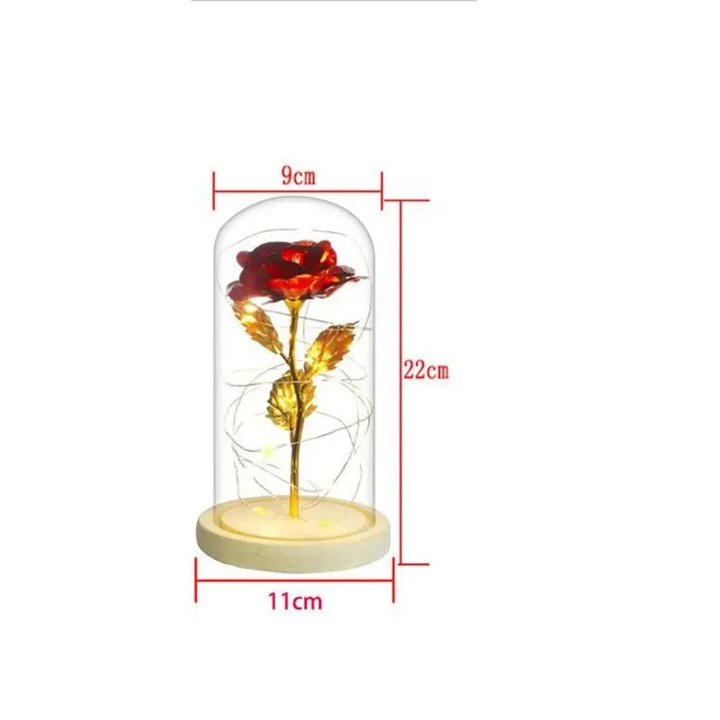 Eternal Life Flower Gold Foil Rose – Creative LED Night Light & Valentine’s Gift - Image 6