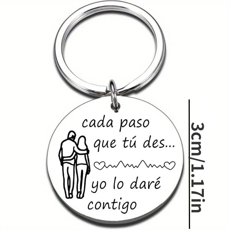 Stainless Steel Keychain – Romantic Spanish Gift for Him/Her - Image 5