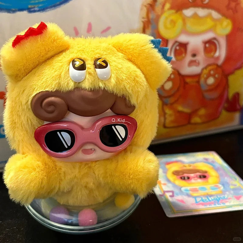 Jotoys Q Baby Emotional Hairy Monster Blind Box Series – Cute Backpack Ornament & Keychain Surprise Gift - Image 6