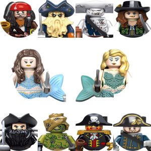 Pirates of the Caribbean Building Blocks Set – Mermaid Princess, Syrena, Sailor, Barbosa & Imperial Navy Figures