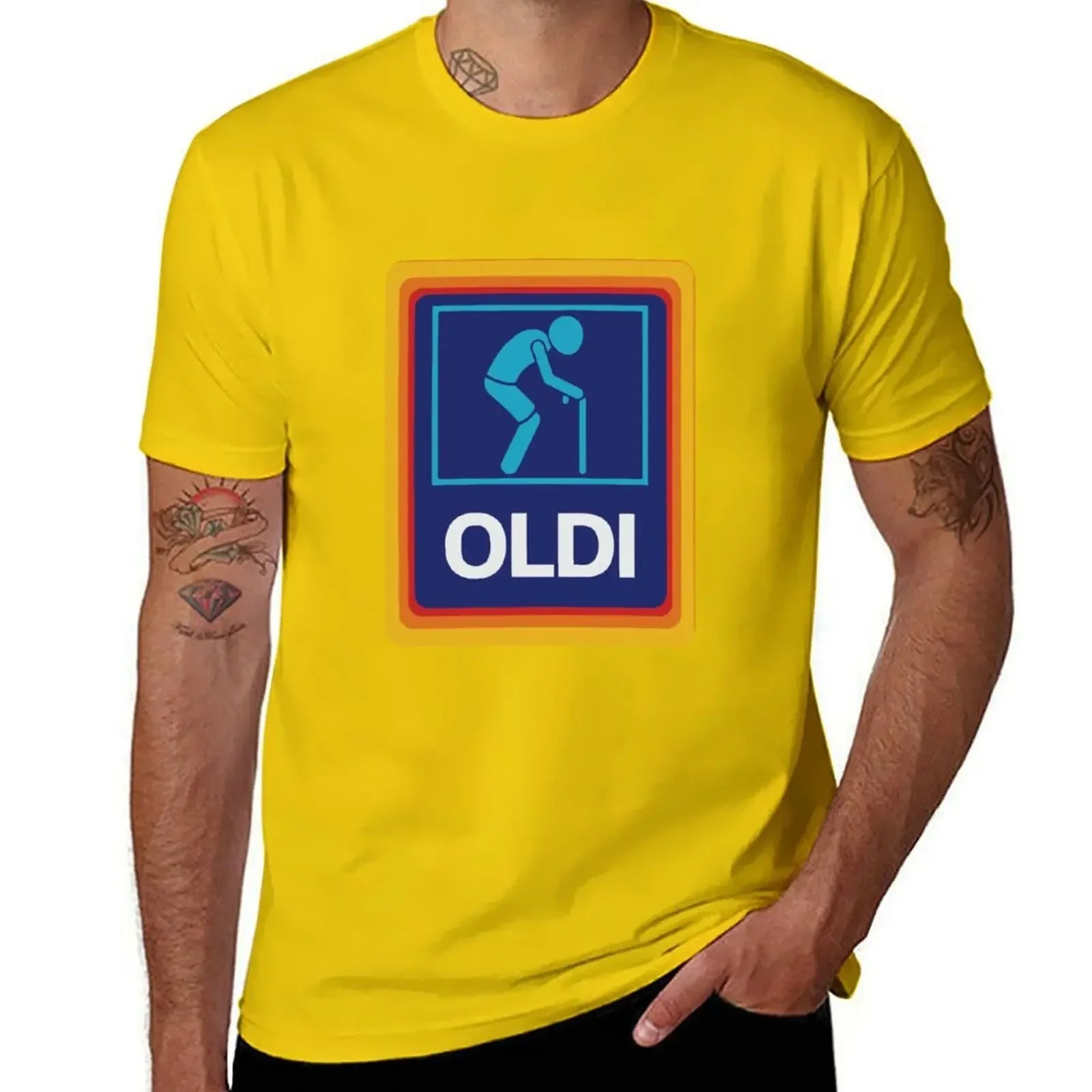 OLDI & ALDI Funny T-Shirt – Oversized Tee for Dad, Grandpa, Husband, or Boyfriend - Image 8