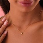 Stainless Steel Initial Necklace