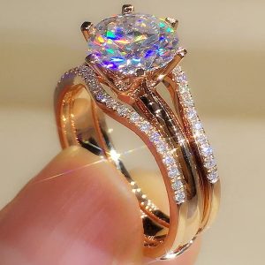 Unique Rose Gold Color Rings